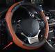 Brown Leather Steering Wheel Cover For Lexus NX300h NX200t CT200h 2015 A