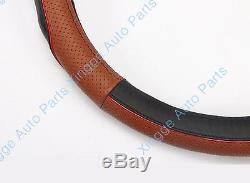 Brown Leather Steering Wheel Cover For Lexus NX300h NX200t CT200h 2015 A