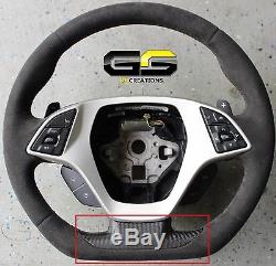 C7 Stingray Z06 Grand Sport Corvette Carbon Fiber Steering Wheel Bottom Cover