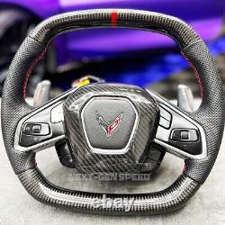 C8 Corvette Carbon Fiber Steering Wheel Center Surround Cover 2020 2023