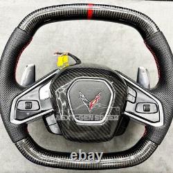 C8 Corvette Carbon Fiber Steering Wheel Center Surround Cover 2020 2023