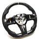 CARBON FIBER Steering Wheel FOR INFINITI q50q60QX50QX55 WHITE RING/STITCHING
