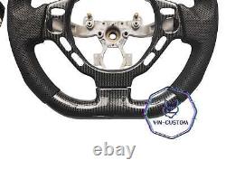 CARBON FIBER Steering Wheel FOR NISSAN GTR R35 BLACK LEATHER 09-16YEAR