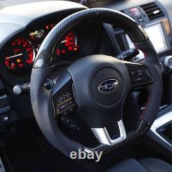 CARBON Leather Steering Wheel for SUBARU Impreza XV Crosstrek Forester Legacy