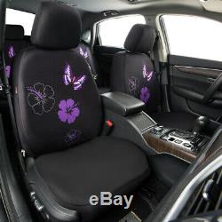 CARPASS 16PCS Universal Butterfly Car Seat Covers Floor Mat Steering Wheel Cover