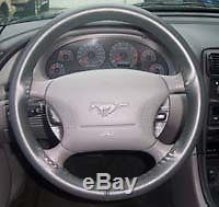 CLASSIC FORD Leather Steering Wheel Cover Wheelskins Custom Fit You Pick Color