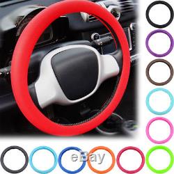 Car Auto Silicone Steering Wheel Cover Glove Leather Texture Shell Night Glow