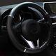 Car Black Carbon fiber Leather Steering Wheel Cover 38cm/15'' fashion 2018 new