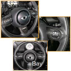 Car Carbon Steering Wheel Spoke Cover For MINI COOPER S JCW R55 R56 R57 R58 R60