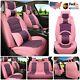 Car Seat Cover For Girl Leather Protector Full Set Front Rear WithPillow Universal