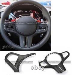 Car Steering Wheel Carbon Fiber Cover For BMW X6 G06 X6M F96 20202022 Frame