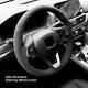 Car Steering Wheel Cover Alcantara Black for Honda INSIGHT/ACCORD