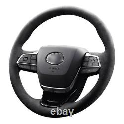 Car Steering Wheel Cover Alcantara Customized for TOYOTA TACOMA HIGHLANDER