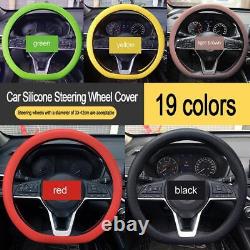 Car Steering Wheel Cover Cool Anti-slip Silicone Steering Wheel Protective 60PCS