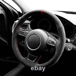 Car Steering Wheel Cover Customized Alcantara DIY for AUDI A4/A6/S6/A7/S7/A1/A3