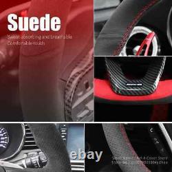 Car Steering Wheel Cover Suede Braid For BMW G30 530i 525i 530d M550d M550i G02