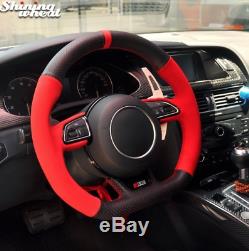 Car Steering Wheel Cover for Audi RS4 RS5 S5 2012-2016 SQ5 S4 2013-2018