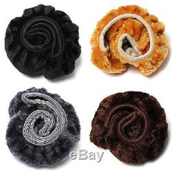 Car Winter General Plush Steering Wheel Cover Soft Imitation Wool Accessory NEW