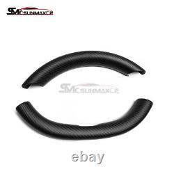 Carbon Fiber 2PCS Steering Wheel Cover for Tesla 2023-24 Model 3 Highland Matte