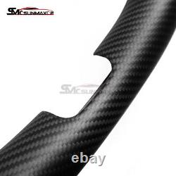 Carbon Fiber 2PCS Steering Wheel Cover for Tesla 2023-24 Model 3 Highland Matte