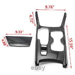 Carbon Fiber ABS Steering Wheel Gear Shift Panel Cover For Honda Accord 2018-22