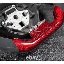 Carbon Fiber Alcantara Leather Steering Wheel For 14-18 Chevrolet Corvette C7