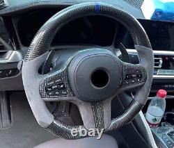 Carbon Fiber Car Steering Wheel Cover For bmw 3 Series G30 G38 G20 X3 G01 X4 G02