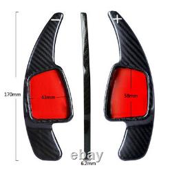 Carbon Fiber Gear DSG Steering Wheel Paddle Shifter Cover Fit For Audi SQ5 2018