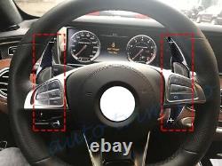 Carbon Fiber Gear Steering Wheel Shift Paddle For Benz AMG C63 E63 S65 CLA45 GLC