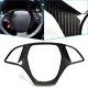 Carbon Fiber Interior Steering Wheel Cover Trim For Chevrolet Corvette C7 14-19