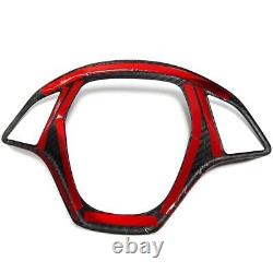 Carbon Fiber Interior Steering Wheel Cover Trim For Chevrolet Corvette C7 14-19