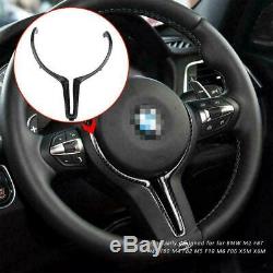 Carbon Fiber Interior Steering Wheel Cover Trim For M2 M3 M4 M5 M6 X5M X6M B