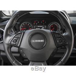 Carbon Fiber Interior Steering Wheel Cover Trim Ring For Chevrolet Camaro 2017+