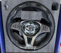 Carbon Fiber + LED Steering Wheel+Cover for Mercedes-Benz GLB GLC GLE GLS Vito