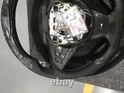 Carbon Fiber+LED steering wheel+Cover for BMW E60 E61 E63 E64 04-08Support Pick