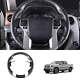 Carbon Fiber Leather Steering Wheel Anti-Skid Cover For Toyota Tundra 2014-2021