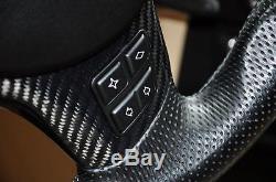Carbon Fiber M Steering Wheel Cover for BMW M3 Trim E90 E91 E87 E88 E81 E82