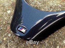 Carbon Fiber M Steering Wheel Cover for BMW M3 Trim E90 E91 E87 E88 E81 E82 2x2