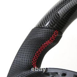 Carbon Fiber Perforated Steering Wheel For 2014-2018 Chevrolet chevy Corvette C7