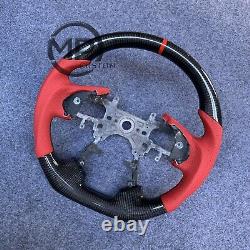 Carbon Fiber RED Perforated Steering Wheel for 20132017 Honda Accord 9th Gen
