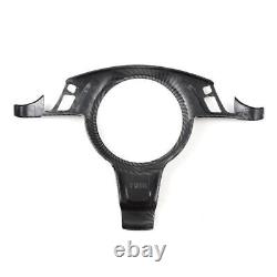 Carbon Fiber Steering Wheel ABS Cover For Porsche Cayenne 2011-2017 For Panamera