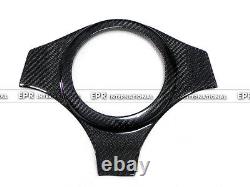 Carbon Fiber Steering Wheel Cover Accessories Trim For Mitsubishi EVO 7 8 9