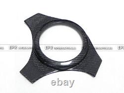 Carbon Fiber Steering Wheel Cover Accessories Trim For Mitsubishi EVO 7 8 9