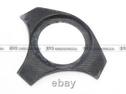 Carbon Fiber Steering Wheel Cover Accessories Trim For Mitsubishi EVO 7 8 9