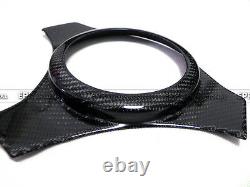 Carbon Fiber Steering Wheel Cover Accessories Trim For Mitsubishi EVO 7 8 9