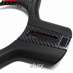 Carbon Fiber Steering Wheel Cover Bezel For BMW M3 M4 M5 F90 G80 G82 G83 2019-23