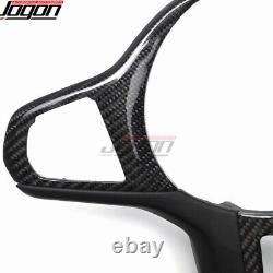 Carbon Fiber Steering Wheel Cover Bezel For BMW M3 M4 M5 F90 G80 G82 G83 2019-23