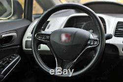 Carbon Fiber Steering Wheel Cover For 2006-2010 Honda Civic