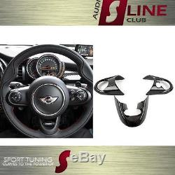 Carbon Fiber Steering Wheel Cover Set For Mini Cooper F54 F55 F56 JCW 14-16