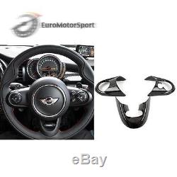 Carbon Fiber Steering Wheel Cover Set For Mini Cooper F54 F55 F56 JCW 14-16